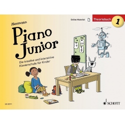 Piano junior - Theoriebuch Band 1 (+Online-Material) -Hans-Günter Heumann
