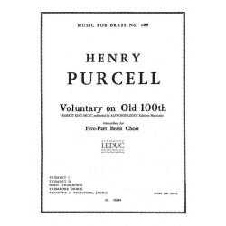 VOLUNTARY ON OLD 100TH FOR 5-PART - Henry Purcell