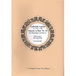 Sonate A-Dur Nr.2 für Mandoline und Klavier - Gabriele Leone