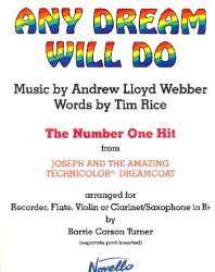 ANY DREAM WILL DO : FOR RECORDER (FLUTE, - Andrew Lloyd Webber