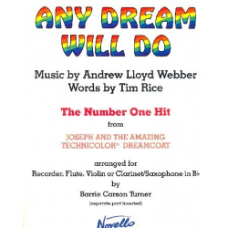ANY DREAM WILL DO : FOR RECORDER (FLUTE, - Andrew Lloyd Webber