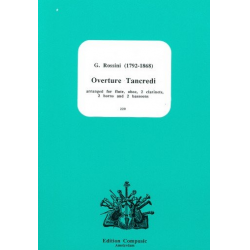 OVERTURE TANCREDI FOR FLUTE, OBOE, - Gioacchino Rossini