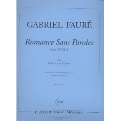Romance Sans Paroles op.17,3 für - Gabriel Fauré