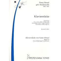 Klavierstücke Band 12 - Fanny Cecile Mendelssohn (Hensel)