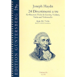 24 Divertimenti a tre Hob.XI:73-96 für Baryton - Franz Joseph Haydn