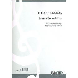 Messe brève F-Dur für gem Chor - Theodore Dubois