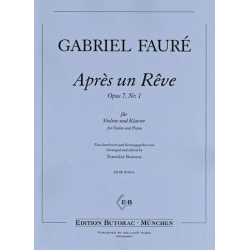 Après un reve op.7,1 für Violine und Klavier - Gabriel Fauré
