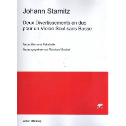 2 Divertissements en duo pour un violon sans basse - Johann Stamitz