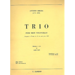 Trio pour 3 violoncelles - Anton (Antoine) Joseph Reicha