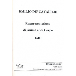Rappresentatione di anima et di corpo - Emilio de' Cavaliere