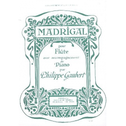 Madrigal pour flute et piano - Philippe Gaubert