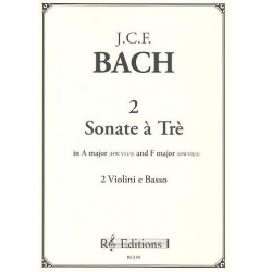 2 Sonate  a tre per 2 violini - Johann Christoph Friedrich Bach