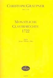 Monatliche Clavierfrüchte 1722 Band 1 (Januar - Februar - März) - Christoph Graupner