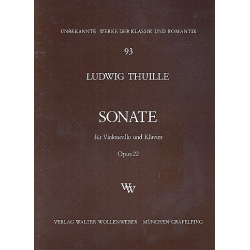 Sonate op.22 für Violoncello - Ludwig Thuille