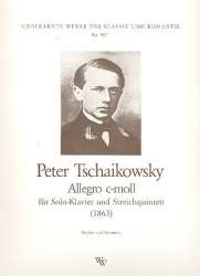Allegro c-Moll für Klavier, 2 Violinen, - Piotr Ilich Tchaikowsky (Pyotr Peter Ilyich Iljitsch Tschaikovsky)
