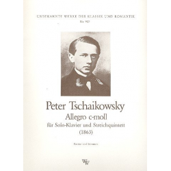 Allegro c-Moll für Klavier, 2 Violinen, -Piotr Ilich Tchaikowsky (Pyotr Peter Ilyich Iljitsch Tschaikovsky)