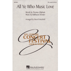All Ye Who Music Love - Balthazar Donato & Thomas Oliphant / Arr. Sherri Porterfield