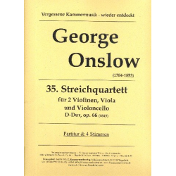 Quartett D-Dur Nr.35 op.66 - George Onslow