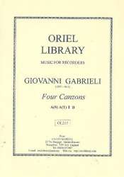 4 canzons for 4 recorders - Giovanni Gabrieli