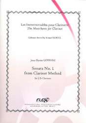 Sonate Nr.1 für 2 Klarinetten - Jean Xavier Lefèvre