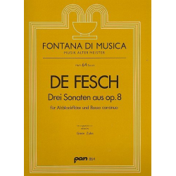 3 Sonaten aus op.8 - Willem de Fesch