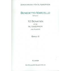 12 Sonaten op.2 Band 3 (Nr.7-9) (+CD) - Benedetto Marcello