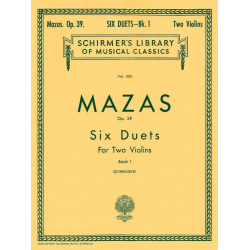 6 Duets, Op. 39 - Book 1 - Jacques Mazas
