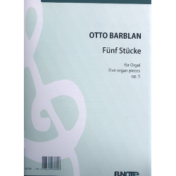 5 Stücke op.5 für Orgel - Otto Barblan