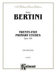 Bertini: Twenty-five Primary Etudes; Op, 166 - Henri Bertini