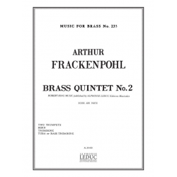 BRASS QUINTET NO.2 POUR 2 TROMPETTES, - Arthur Frackenpohl