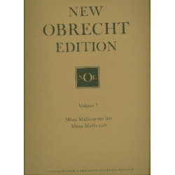 New Obrecht Edition vol.7 - Jacob Obrecht