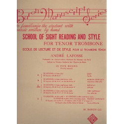School of Sight Reading and Style vol.C (difficult) - Andre Lafosse