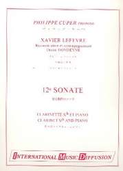 Sonate no.12 - Jean Xavier Lefèvre / Arr. Désiré Dondeyne