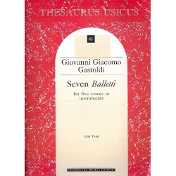 7 balletti 1596 for 5 voices or - Giovanni Giacomo Gastoldi