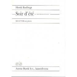 Soir d'été für gem Chor (SSAATTBB) -Henk Badings