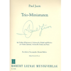 Trio-Miniaturen für Klarinette, Violoncello -Paul Juon