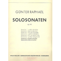 Solosonaten op.46 Band 4 (Nr.7-8) - Günter Albert Rudolf Raphael
