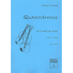 Quasicànons für Violine und Viola - David Puertas