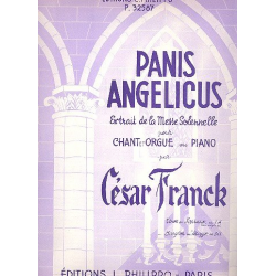 Panis Angelicus pour chant (mezzo, sol majeur) - César Franck