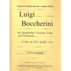 Quartett C-Dur Nr.84 op.58,1 G242 - Luigi Boccherini