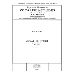 VOCALISE-ETUDE NO.14 : POUR - Paul Dukas
