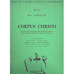 Corpus Christi pour choeur de femmes - Jean Langlais