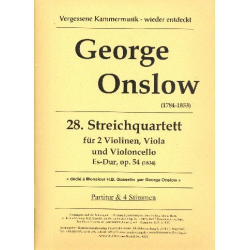 Streichquartett Es-Dur Nr.28 op.54 - George Onslow
