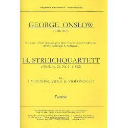 Streichquartett e-Moll Nr.14 op.21,2 - George Onslow