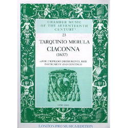 Ciaconna for 2 soprano instruments, - Tarquinio Merula