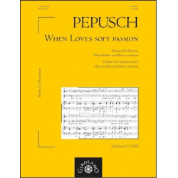When Loves Soft Passion Kantate - Johann Christoph Pepusch