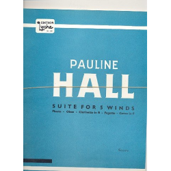 Suite for 5 Winds für Flöte, Oboe, Klarinette - Pauline Hall