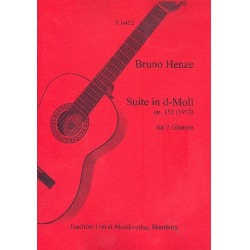 Suite d-Moll op.153 für 2 Gitarren - Bruno Henze