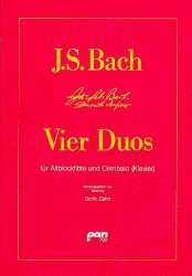 4 Duos für Altblockflöte und - Johann Sebastian Bach