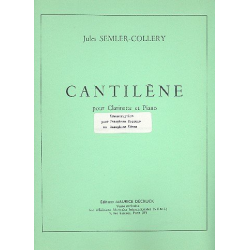 Cantilene pour clarinette (saxophone -Jules Semler-Collery